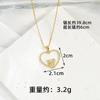 Collar de oro de arena Vietnam transfronterizo estilo europeo y americano diamante Mickey Mouse aretes de amor personalidad femenina para mucho tiempo sin decolorarse primera joyería