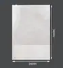 Saco Zip de Papel Kraft Branco Roupa Janela Transparente Saco de Armazenamento de Roupa Universal Saco de Embalagem Têxtil para Casa Selo Plástico Pronta Entrega