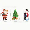3 Piezas de Señales Navideñas para Jardín, Papá Noel, Muñeco de Nieve, Árbol de Navidad Decoraciones Festivas, Tarjetas de Enchufe para Exteriores, Estilo Caliente
