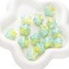 Gota de resina degradado de aceite pintura al óleo tridimensional cuentas de estrella hechas a mano DIY pulsera de cuentas casera accesorios de collar