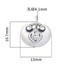 Xiao Pang Fu Candado de Plata s999 Pie de Plata Retro Ruyi Ping An Colgante de Candado diy Pulsera de Cuerda Roja Material de Accesorios de Joyería de Plata