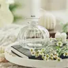 Vaso Pequeno Retrô Francês Vidro Embossado Mini Vaso Estilo Ins Transparente Hidropônico Arranjo de Flores Ornamentos Decorativos para Sala de Estar