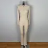 Conjunto de moda de punto coreano transfronterizo que realza la figura: Conjunto de dos piezas: sudadera con capucha y cremallera de corte ajustado + pantalones largos de cintura alta