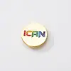 Crachá Minimalista Criativo Feito Sob Medida com Pintura Esmaltada, Brasão Escolar, Crachá Comemorativo de Evento, Crachá de Liga de Zinco para Empresas, Crachá de Peito Personalizado