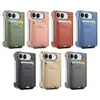 Aplicable a funda para teléfono Apple duo con tarjetero y soporte, a prueba de caídas, textura magnética, protector de pantalla plegable para iPhone Duo