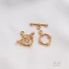Accesorios retenedores de color oro de 14k, pulsera con hebilla OT, hebilla para collar, cadena de perlas, hebilla de conexión, material para joyería hecha a mano DIY