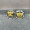 Pegatina de Teléfono de Oro Puro 999 Oro 2mg Princesa Por Favor Hazte Rico Rápido Lámina de Oro Atrae Dinero Pequeño Regalo Promocional Venta al por Mayor desde el Fabricante