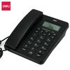 Teléfono de Oficina Deli Negocios Teléfono Fijo para el Hogar con Cable Identificador de Llamadas Manos Libres Teléfono Fijo