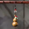 Colgante Tallado con Forma de Calabaza de Sándalo Morado, Adorno de Mano Tallado en Sándalo Verde, Llavero Creativo de Paz y Prosperidad, Accesorio para Bolso