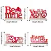 Regalo de San Valentín de Nuevo Producto Transfronterizo Carta de Amor Adornos Decorativos con Recorte de Corazón Decoración para el Hogar Boda Fiesta