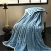 Fábrica de mantas de lã de cordeiro de cor pura, espessas e quentes, de alta gramatura, produção de amostra personalizada, manta de pelúcia, sofá