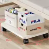 Estante de Almacenamiento Debajo de la Cama para Dormitorio Base de Cama Portátil Estante para Maletas con Ruedas Caja de Gran Capacidad Almacenamiento Tablero de Almacenamiento