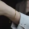 Pulseira de Trevo de Quatro Folhas Espessa Banhada a Ouro 14K Exquisitamente Trabalhada, Joia de Luxo Leve da Moda Europeia e Americana, Novo Estilo Quente de Venda de 2026, Presente para Melhor Amigo