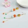 Aretes de Jade Birmano Natural Grado A Guan Yu Ganchos Nuevos Estilo Chino Joyería de Jade Venta al por Mayor Dropshipping S3120903