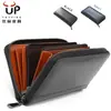 Cartera multifunción estilo japonés transfronteriza para mujer, súper vendida, cuero genuino, billetera anti-magnética RFID, cremallera larga, costura, billetera de mano