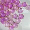 Flor de Cinco Pétalos con Borde Dorado de Acrílico de 18 mm Flor Hecha a Mano DIY Pasador de Flor para el Cabello Materiales para Colgante Pulsera Estilo Vintage