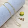 Fornecimento Direto da Fábrica Original Fecho de Cobre Colar de Zircônia Design de Luxo Leve Pingente de Cisne com Laço Nicho Personalização Atacado