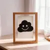Porta-Retrato de Madeira com Vidro Transparente Dupla Face 6 polegadas Porta-Retrato A4 Porta-Retrato em Branco DIY Moldura para Exibição de Caligrafia Pintura Moldura para Caligrafia Pintura Porta-Retrato em Branco