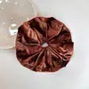 Goma de pelo Retro de Terciopelo de Color Sólido para Otoño e Invierno, Lazo Perezoso Plegado para el Cabello, Accesorio Versátil para el Cabello de Uso Diario para Mujeres