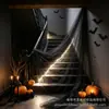 Decoração de Halloween Fantasma Preto Grande Tamanho Transfronteiriça Tela de Gaze de Terror para Festa em Casa e Decoração de Casamento
