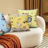 Almohada de Animales Retro Linda, Decoración Linda de Habitación, Mesita de Noche, Almohada de Doble Cara para Sofá de Sala de Estar, Extraíble y Lavable