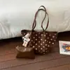 Bolsa Tote Feminina Shuai Mijia 2026 Outono Inicial Nova de Grande Capacidade Bolsa de Ombro Casual Elegante Feminina para o Dia a Dia