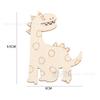 Peças Pequenas de Madeira de Animais para Artesanato DIY Infantil, Produtos de Madeira para Decoração de Mesa