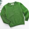 2026 Nueva Ropa de Primavera para Niños Cárdigan de Punto de Manga Larga para Niños y Niñas Estilo Coreano Suéter Chaqueta de Color Sólido para Niños
