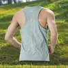Nuevo Chaleco de Running de Verano para Hombre Secado Rápido Profesional Maratón Hombro Estrecho Top Fitness Sin Mangas Camiseta Deportiva Ropa