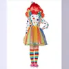 Fantasia de Performance de Palhaço de Circo de Halloween Cosplay Saia Tutu Colorida Fantasia de Fantasia de Palhaço Infantil