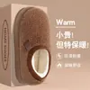 Nuevas pantuflas de algodón para mujer, para usar en invierno al aire libre, forradas de felpa, cálidas, de suela gruesa, con talón, pantuflas para el hogar en interiores, zapatos de algodón esponjosos, estilo para hombre