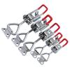 Cerradura de caja de herramientas con hebilla rápida horizontal de acero inoxidable 304, accesorio plano, cerradura de orificio con clip de compresión fijo