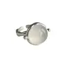 Anillos de Alta Gama en Blanco y Negro para Mujer, Anillos Abiertos Versátiles Apilables de Personalidad de Nicho Estilo Ins, Anillos de Moda para el Dedo Índice