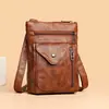 Bolsas Transfronteiriças, Bolsas de Ombro Femininas, Porta-Moedas da Moda, Bolsas Transversais Simples Retrô de Couro Macio, Bolsas de Celular de Alta Qualidade Atacado