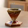 Taza de Café Creativa Nórdica de Lujo Ligero Cerámica Diseño Hexagonal Sentido del Diseño Taza de Agua Alto Valor de Color Taza de Café para el Té de la Tarde