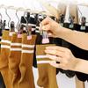 Clip gancho de almacenamiento multifuncional portátil sin costuras a prueba de viento gancho acero inoxidable giratorio clip para ropa sombrero pantalones