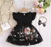 Ropa de bebé vestido de una pieza, mameluco de triángulo con lazo de encaje floral para bebé, mameluco de algodón de manga corta de 120g