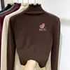 Ropa Nueva de Otoño e Invierno para Niñas, Camiseta Base de Manga Larga para Niños con Cuello Semi-Alto y Borde de Oreja de Felpa, Top Elegante para Llevar por Debajo