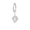 Venta Directa de Fábrica de Pendientes Colgantes de Acero de Titanio con Forma de Corazón y Doble Delfín, Simples y Elegantes, Pendientes de Acero de Titanio Versátiles y Únicos para Mujer