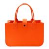 Em estoque Bolsa de Feltro com Fivela Simples Shake Tone Livrinho Vermelho Bolsa de Feltro Presente de Mão Sacola Tote Atacado