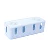 Caja de almacenamiento de tablero de cableado de línea grande, caja de recolección japonesa, caja de almacenamiento de enchufes de alimentación, caja de almacenamiento de plástico con acabado de cables