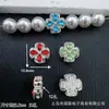 Nuevo Estilo Trébol de Cuatro Hojas Incrustado con Diamantes Zirconia de Ocho Agujeros Accesorios para Pulsera con Cuentas DIY Cadena de Teléfono Venta Caliente Transfronteriza