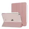Adecuado para funda protectora 2021ipadmini6 8.3 pulgadas carcasa dura translúcida esmerilada soporte plegable triple funda para tableta