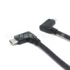 Cable de Extensión de Datos Inteligente Personalizado por el Fabricante, Doble USB 3.1 Tipo-C Macho a Macho, Doblez Lateral de 90 Grados