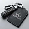 Juego de llavero de piel Alcantara personalizado para Lexus LX570 y otros estuches para tarjetas llave