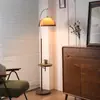 Luminária de chão estilo francês, luz ambiente simples de pôr do sol, luminária de design para sala de estar, luminária de chão de luxo leve para colocar ao lado do sofá