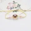 Pulsera Tejida a Mano Xiyin Insecto Mariquita Gipsófila Flor de Encaje Fresca y Dulce Jingdezhen