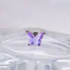 Pendientes de labio de mariposa de cola de pez de cristal con luna, rosca interna, cuerpo de acero inoxidable 316L, joyería para piercing, pendientes, adornos para labio