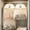 Bolsa colgante para calcetines, organizador colgante de armario multicapa para ropa interior de estudiante, esencial para colgar en la pared del dormitorio