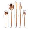 Vajilla Portuguesa de Acero Inoxidable Cuchillo, Tenedor y Cuchara para Hotel Juego de 4 piezas Transfronterizo Amazon Juego de Cuchillo y Tenedor para Bistec Cuchara de Postre